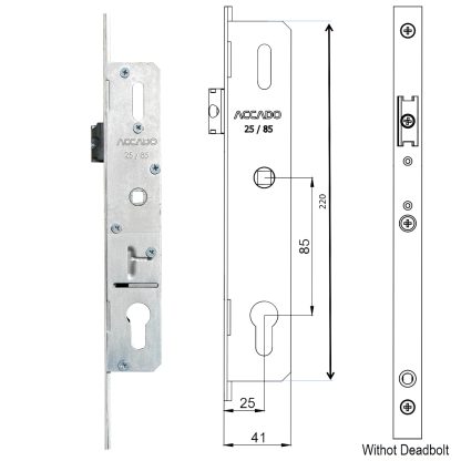 نقشه اسپانیولت یا قفل سوئیچی درب UPVC