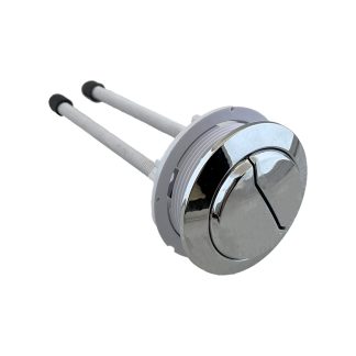 دکمه تخلیه توالت فرنگی دو زمانه گرد رنگ کروم