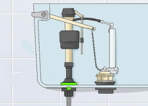 نقشه شماتیک توالت فرنگی قدیمی تک زمانه 