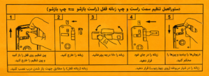 روش تعویض زبانه قفل سرویسی 35-90 کاله 